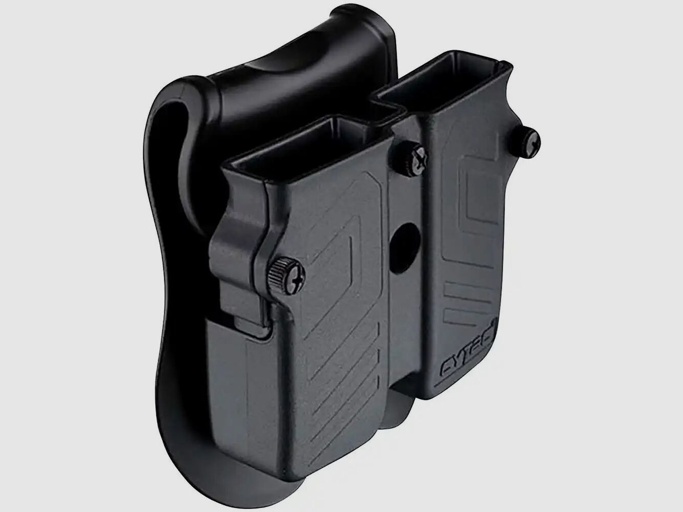 Cytac Universal Double Magazine Pouch Pistol Magazines 9mm, .40, .45 | black