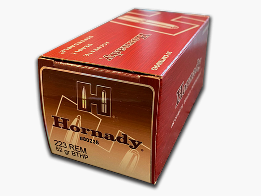 Hornady .223Rem 52grs BTHP Match