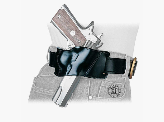 Schnellzieh-Gürtelholster YAQUI Glock 17/19/19X/22/23/25/26/27/28/31/32/33/37/38/39/45-Rechtshänder-Braun