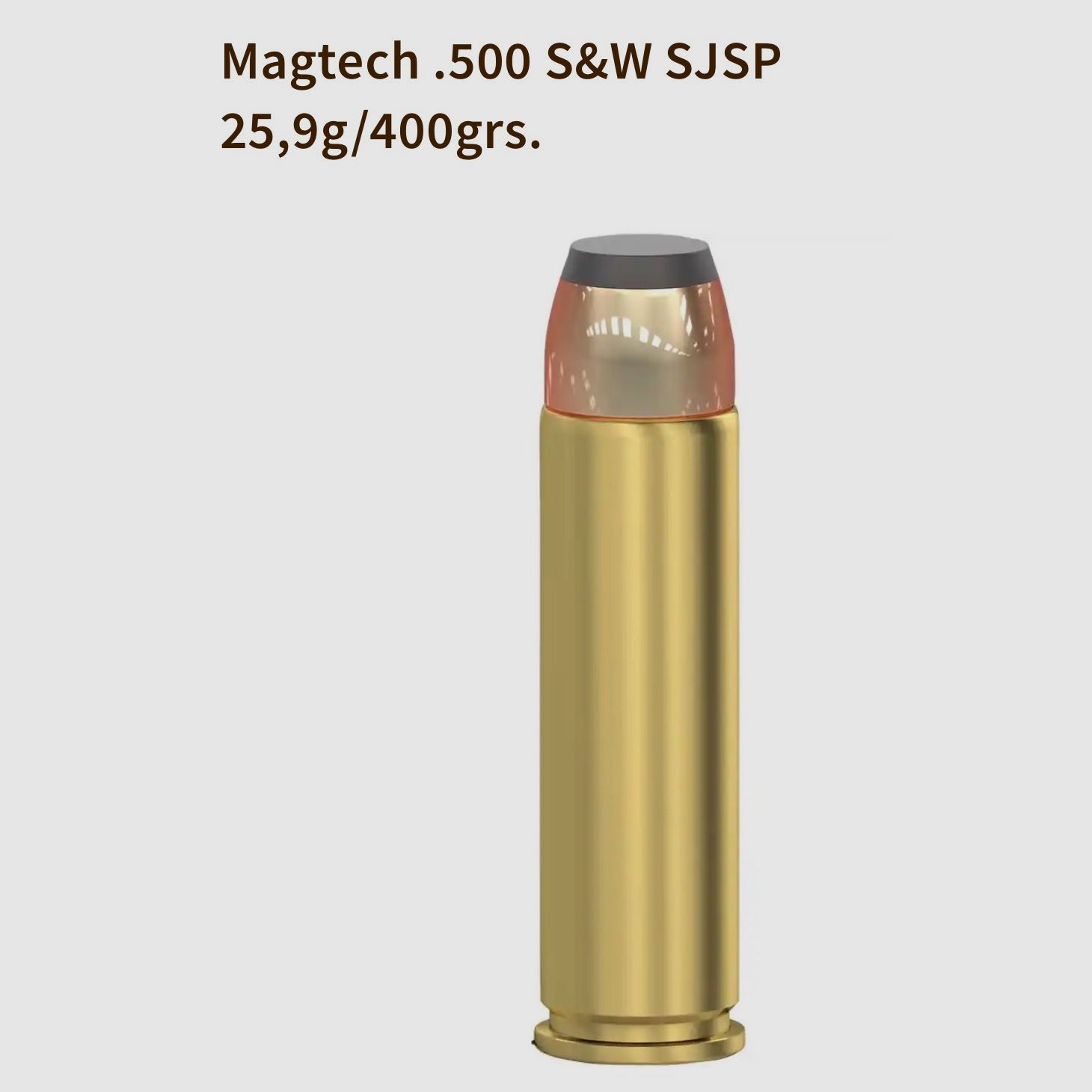 Magtech .500 S&W SJSP 25,9g/400grs. - 20 Schoten, afbeelding 2 van 2