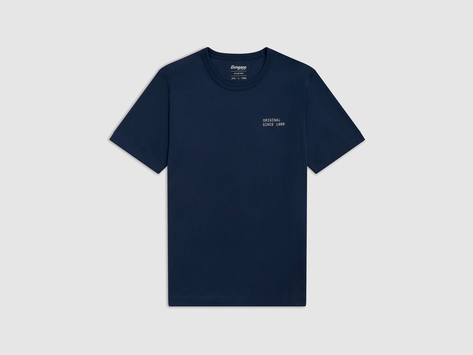 Bergans Original Cotton T-Shirt Men Navy Blue XL