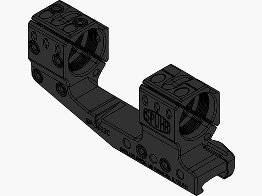 Blocco di montaggio Spuhr 30 Gen3 H 38 / 23 mm 6MIL PIC Cantilever