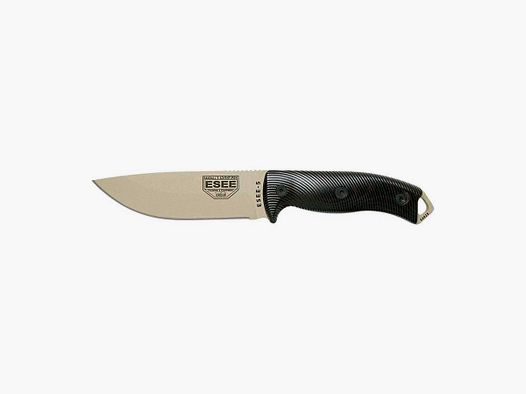 Couteaux fixes ESEE-5 Lame Désert - Noir ESEE