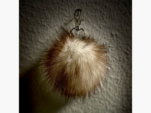 Fur Change Pendant Pom Pom Stone Marten