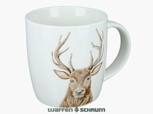 Taza de porcelana AKAH cabeza de ciervo 380ml