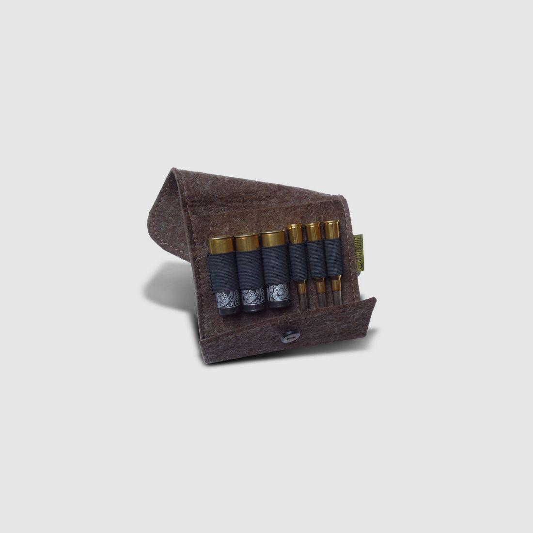 Ammunition case made of felt for combination rifle