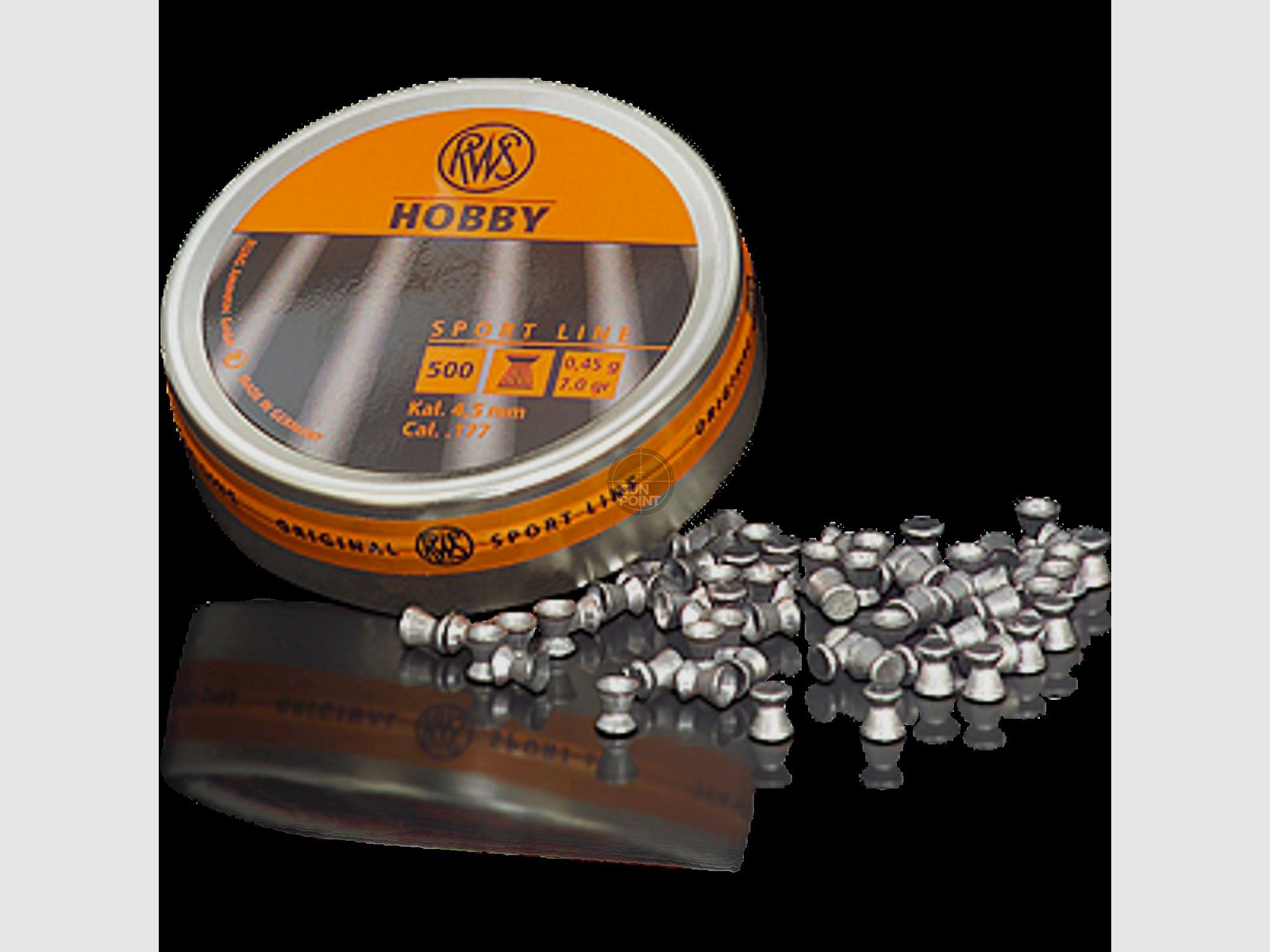 RWS Diabolos Hobby, ribbed - Cal. 4.5 mm - 0.45g - 500 pcs.