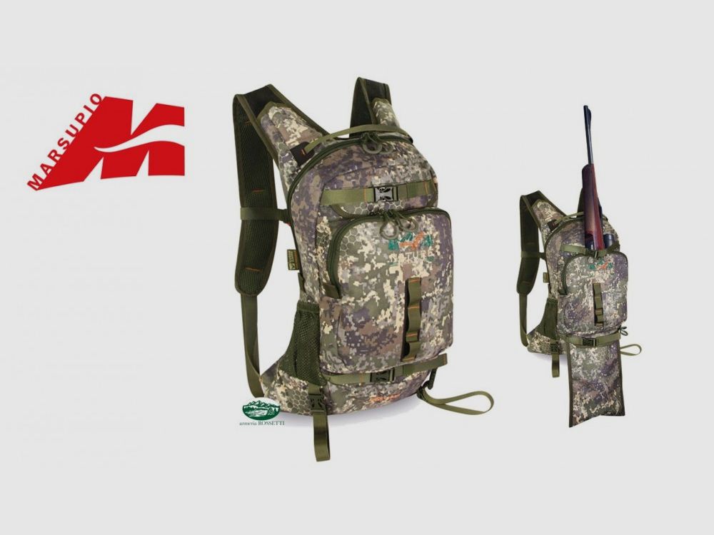 MARSUPIO Zaino suede camo porta carabina 18lt, immagine 1 di 2