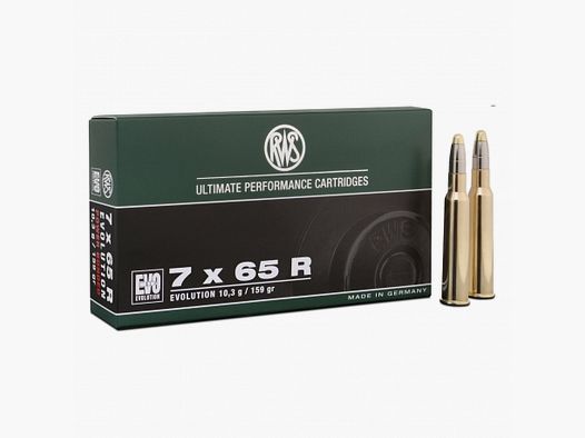 CAL. 7x65R RWS EVOLUTION 159 GRAINS pack of 20 pcs.