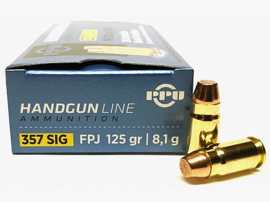 PPU .357SIG FPJ - 125GRS. 50 ROUNDS