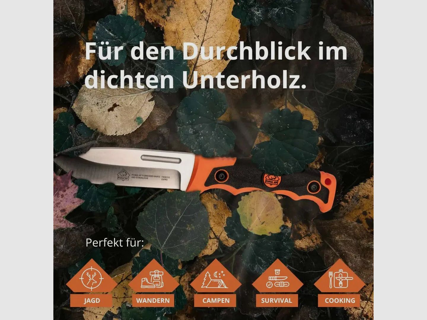 PUMA XP forever knife, orange