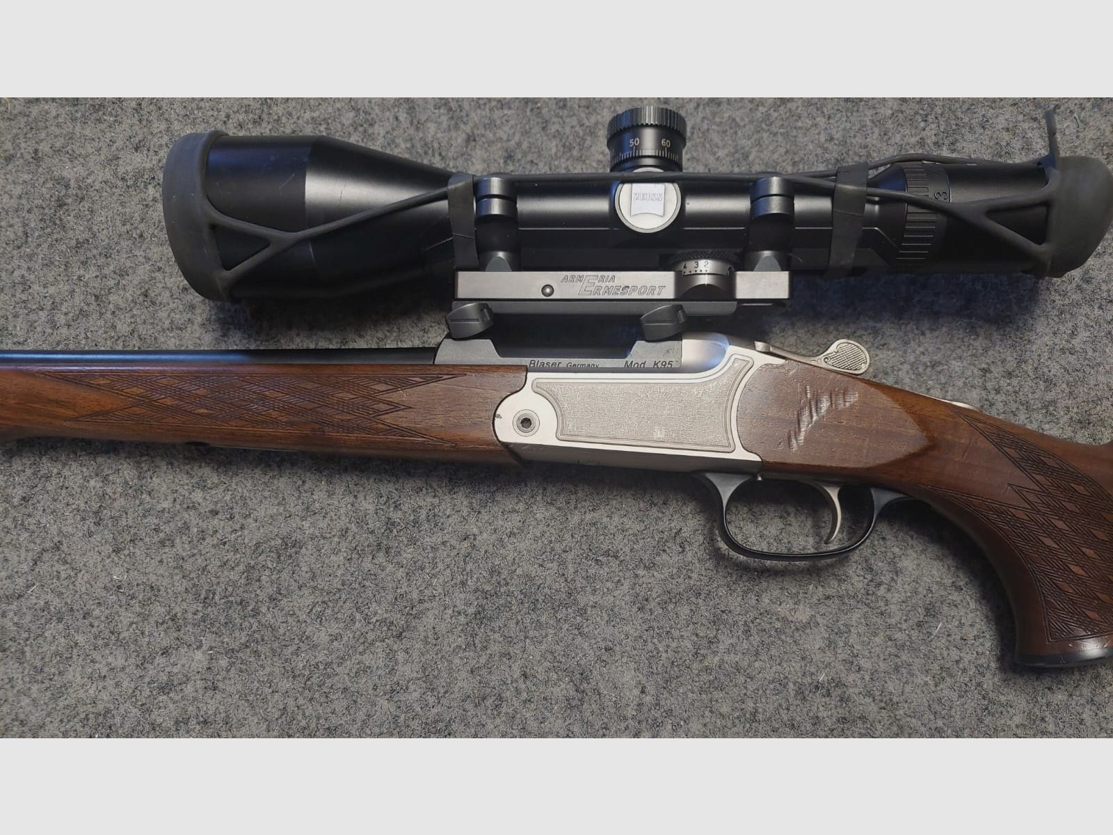 BLASER K95 STANDARD kal. 30 R BLASER montage ERMES BESSEGHINI optiek ZEISS DIAVARY 3-12X56 met ballistische toren + herlaad- en munitieonderzoek, afbeelding 4 van 6