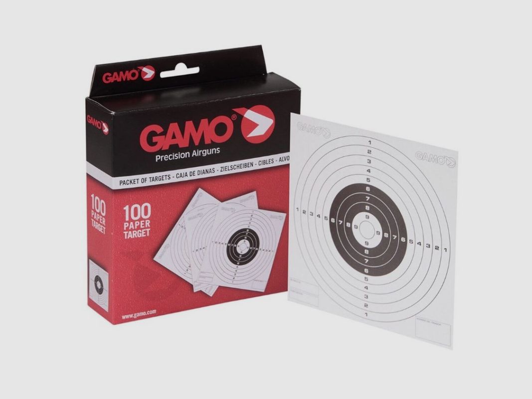 Box mit 100 Zielscheiben Gamo