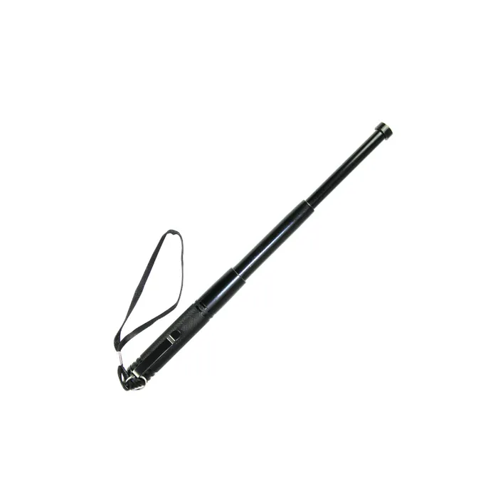 Mini Teleskopschlagstock 13 Zoll Schwarz mit Clip und Handschlaufe, Bild 1 von 2