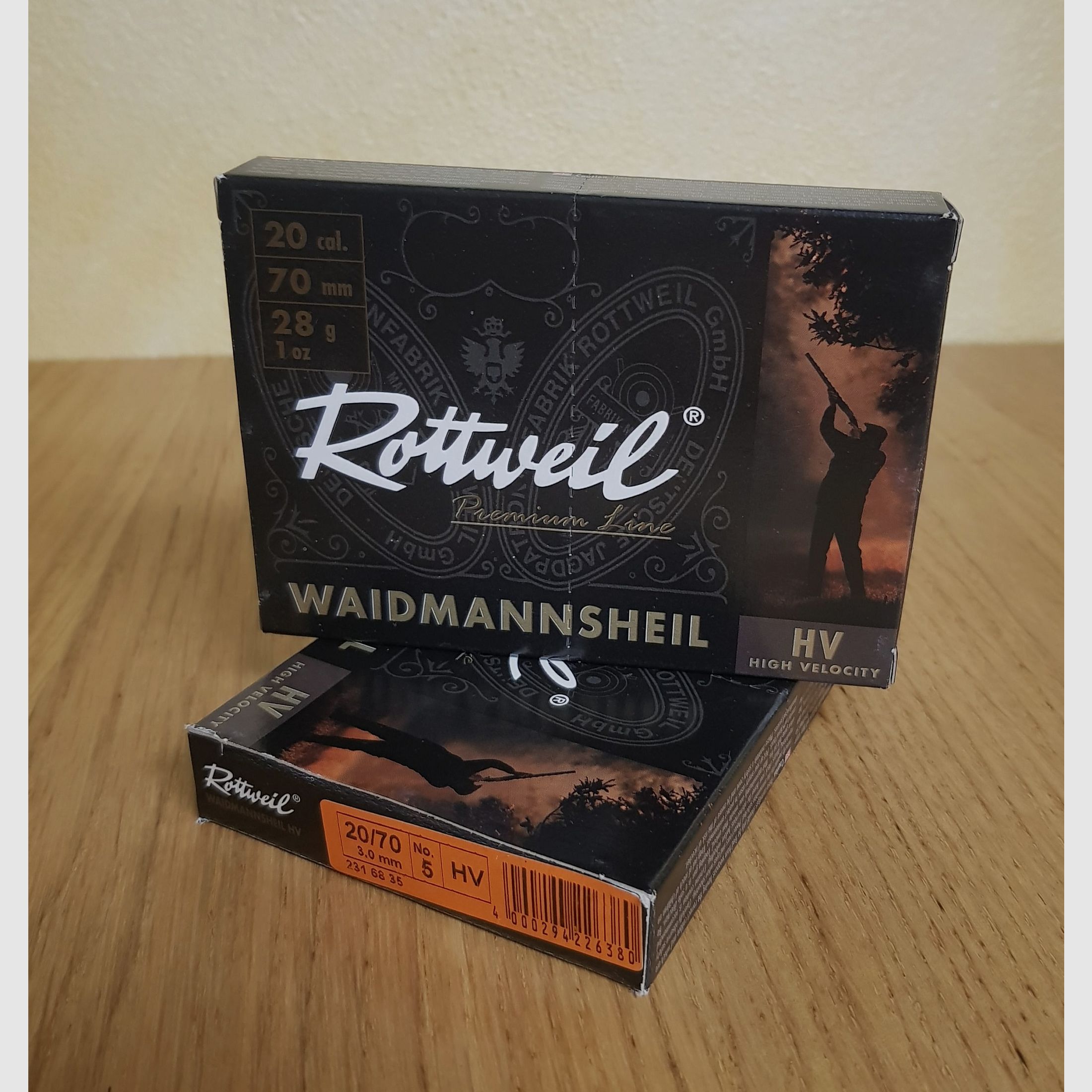 ROTTWEIL AMMUNITION FOR SHOT BORRA CONTAINER CAL. 20