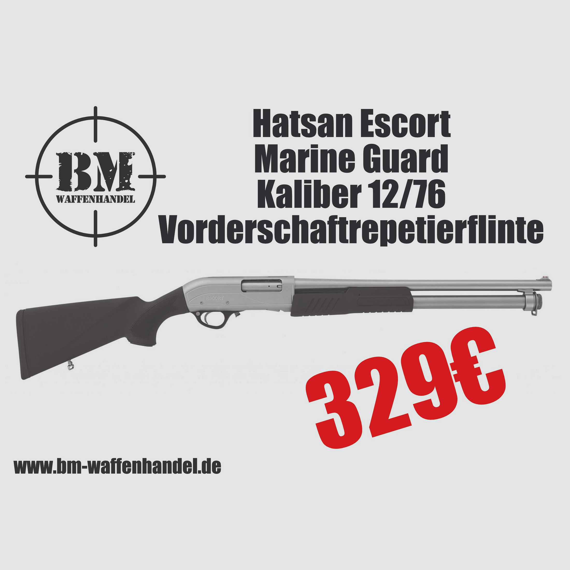 Hatsan Escort Marine Guard 12/76 fucile a ripetizione con calcio anteriore