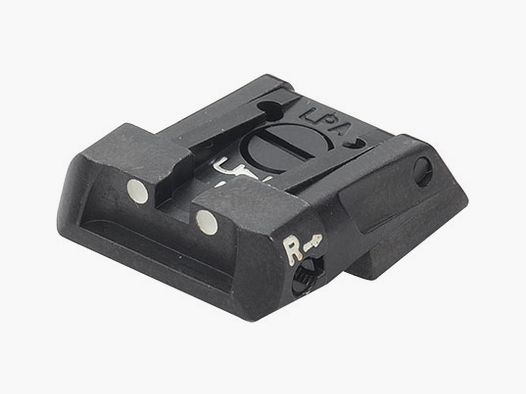 Adjustable sight with white dots LPA MPS for Tanfoglio Force, Compact . EAA Witness, Jericho, Combat