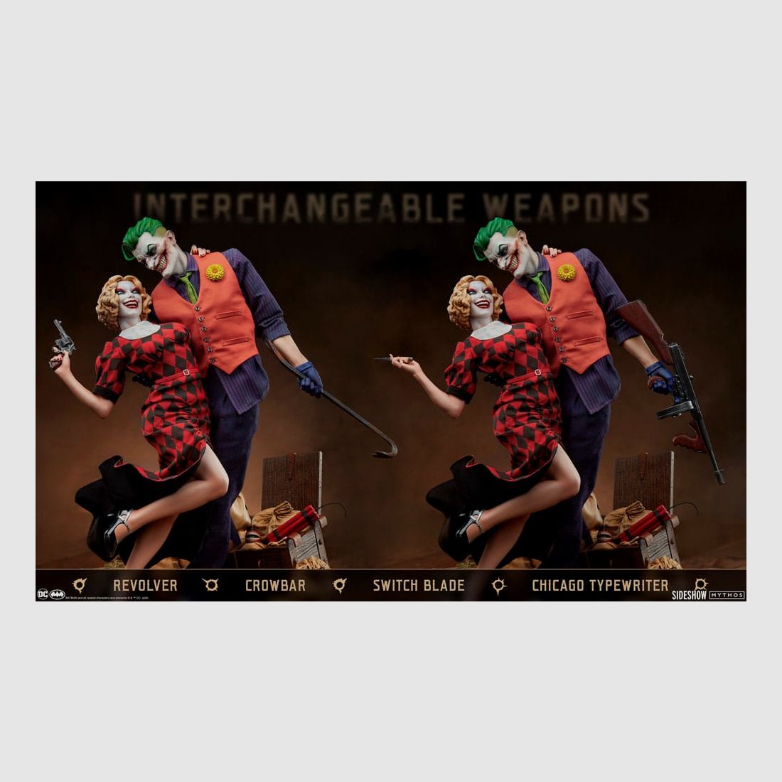 DC Comics Mythos Statue 1/5 The Joker and Harley Quinn: Lawless Love 41 cm | 43335