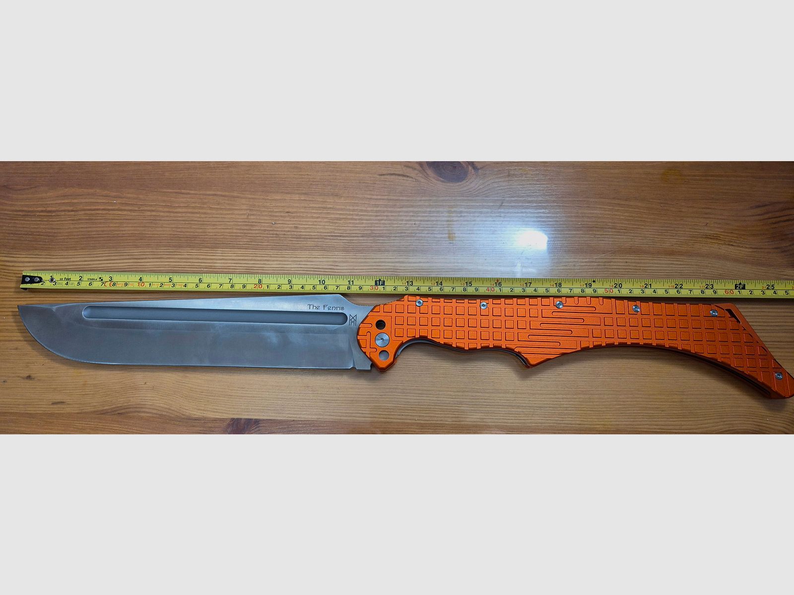 Midgards Messer Fenris - Orange / Limitiert - XXL Linerlock