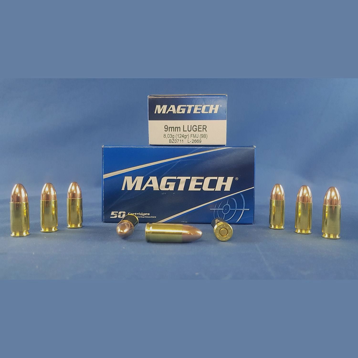 ACCIÓN DE LIQUIDACIÓN PARA CLIENTES LEALES AL ANTIGUO PRECIO Magtech 9mm Luger FMJ 8,0g/124grs. 1000 disparos