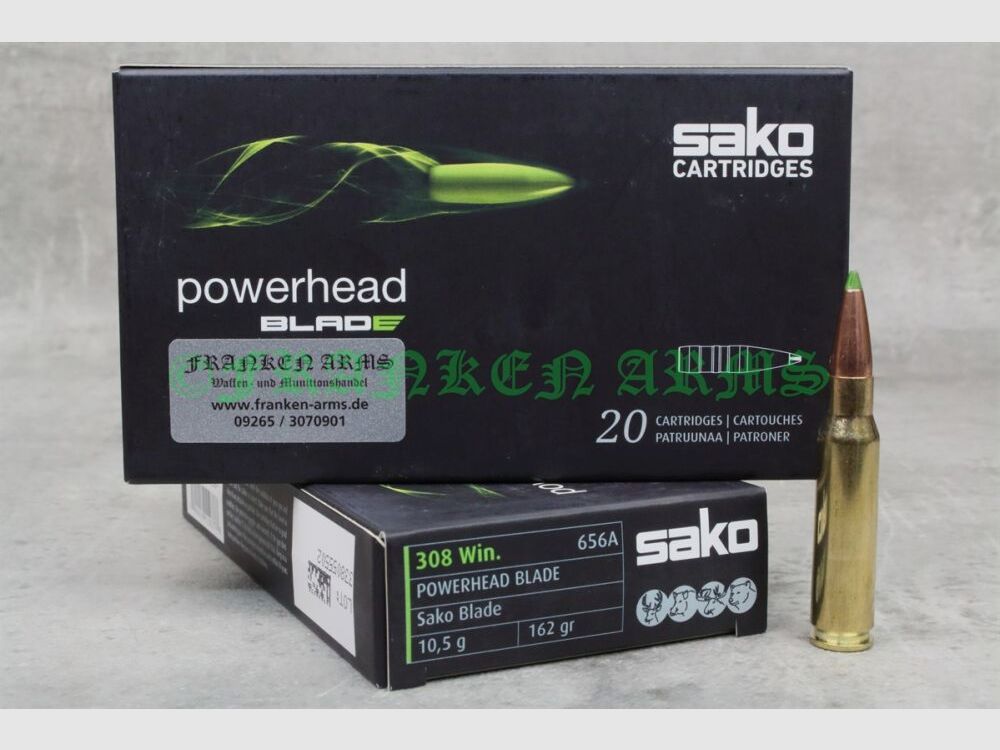 Sako Powerhead Blade .308 Win. 162gr. 10,5g 20 pezzi