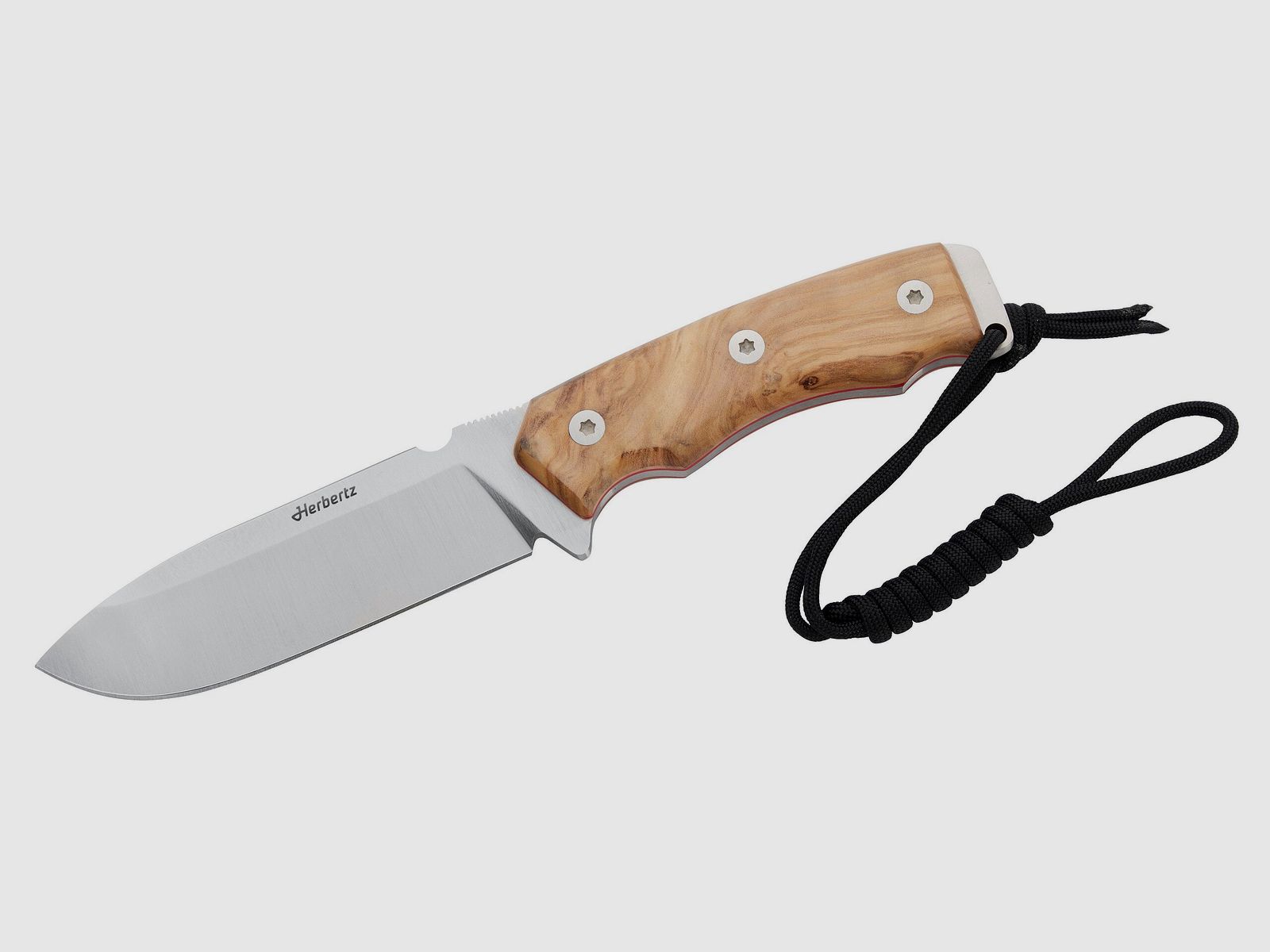 Herbertz outdoor knife with olive wood handle