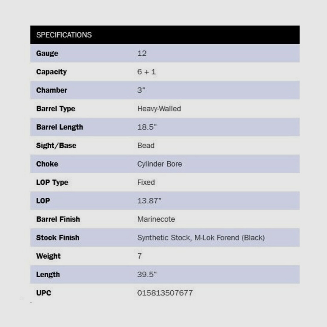 Mossberg 590A1 Marine 18,5" (5 pollici) M-Lok 12/76