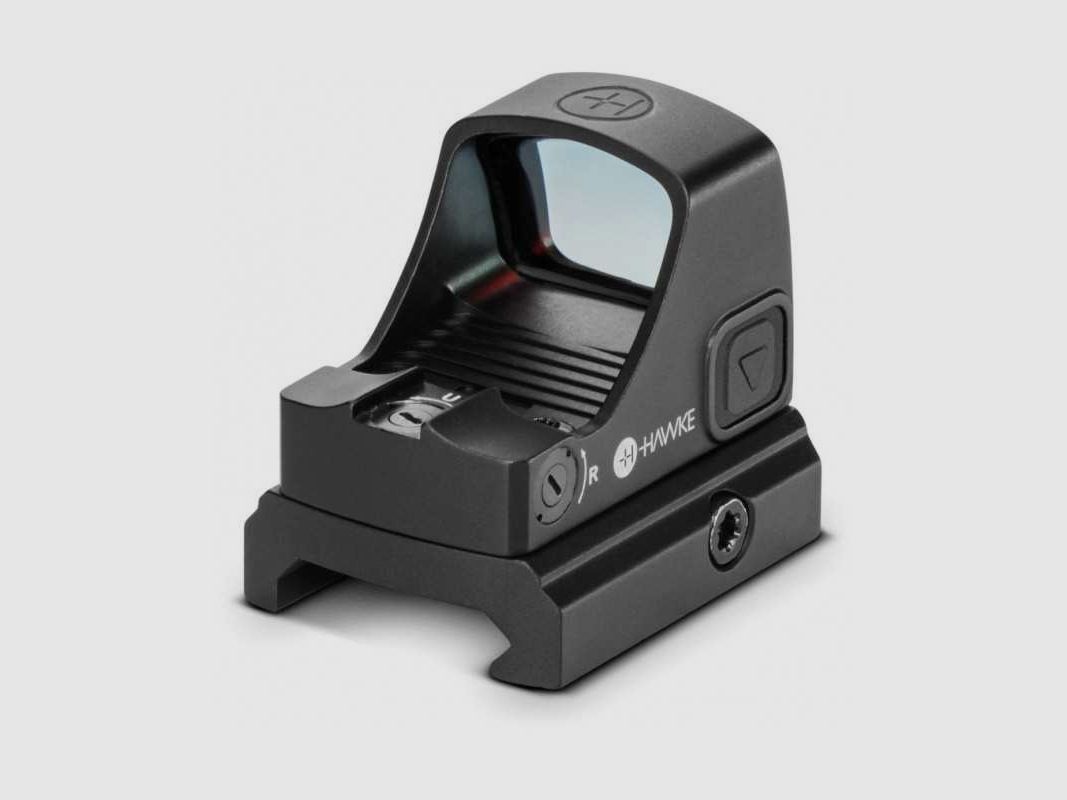 Hawke Endurance Reflexvisier 1x21 3 MOA Punkt Circle Dot rot, Weaver RMSc Schnittstelle