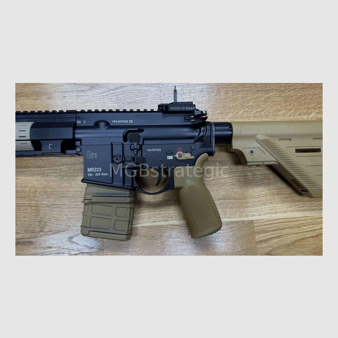 Heckler & Koch GmbH MR223 A3 Sport 14,5" wersja specjalna MGBs - długi handguard - końcówka QD - uchwyt ręczny - blast can