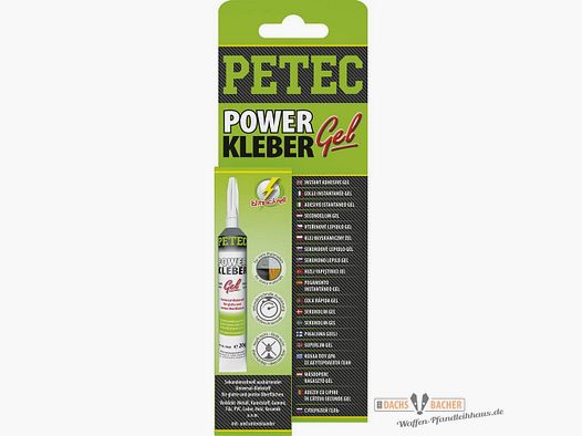 Power Kleber Gel 20 g PETEC Sekundenkleber