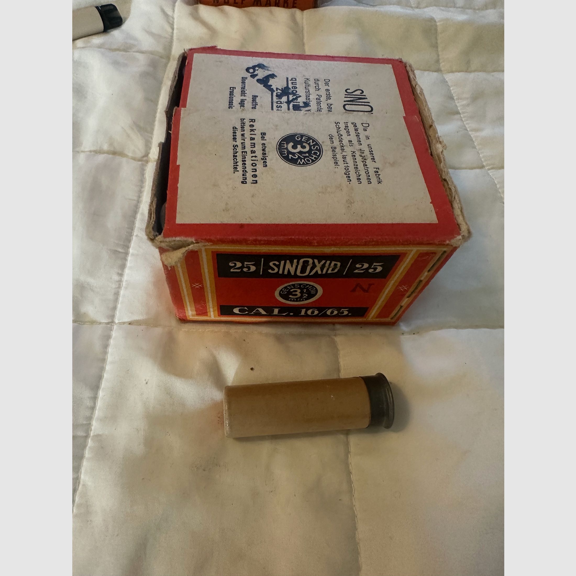 Oude hagelpatronen Kal. 12 en 16