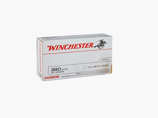 WINCHESTER 380 AUTO 95GR FMJ