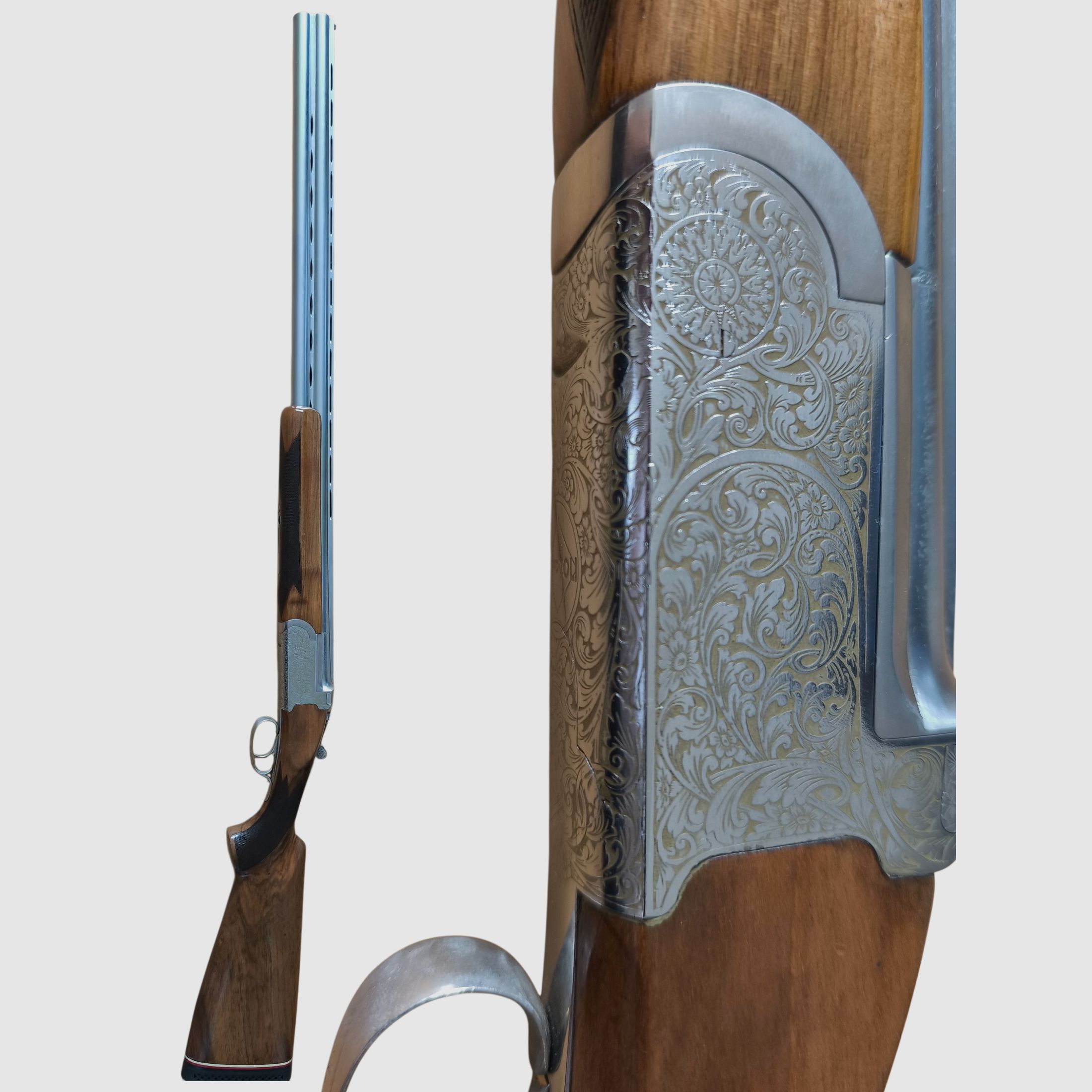 Antonio Zoli Bockdoppelflinte 12/70 – Trap 76 cm – graviert – Nickel Chrome Steel – Baujahr 1975