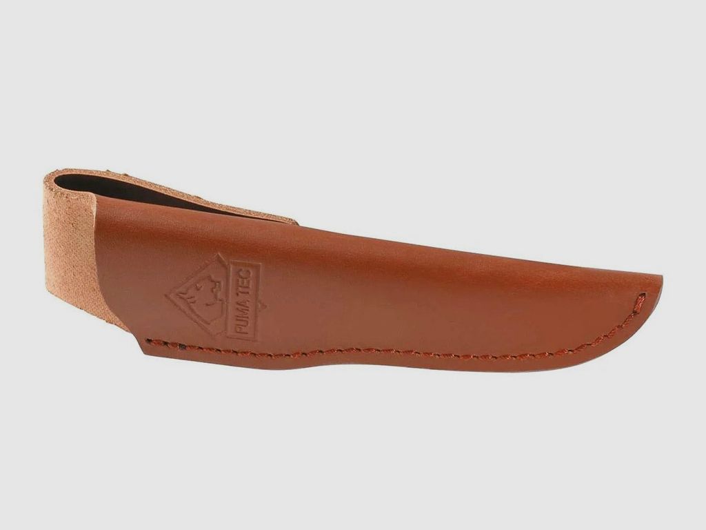 Outdoormesser GĂĽrtelmesser Puma Tec Zebrawood Stahl AISI 420 KlingenlĂ¤nge 9,3 cm  Zebrano Griffe inklusive Lederscheide (P18)