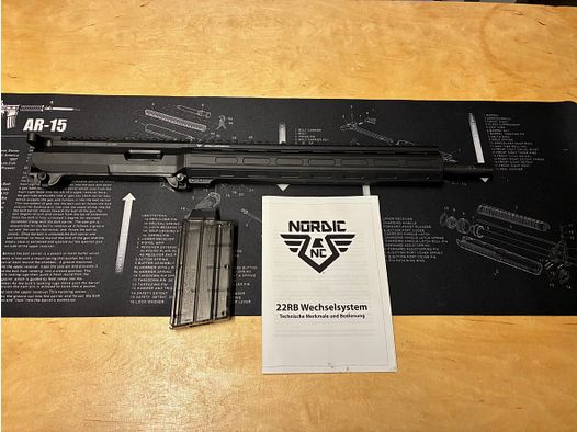 Nordic Components AR-15 .22 lfb system wymienny – tylko 700 strzałów, w doskonałym stanie