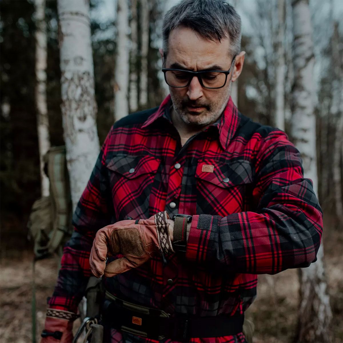 HELIKON-TEX – WARDEN WINTER SHIRT Slate Moorland Plaid, image 13 of 14