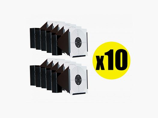 Pack Porte cible conique métallique 17x17 cm (x10)