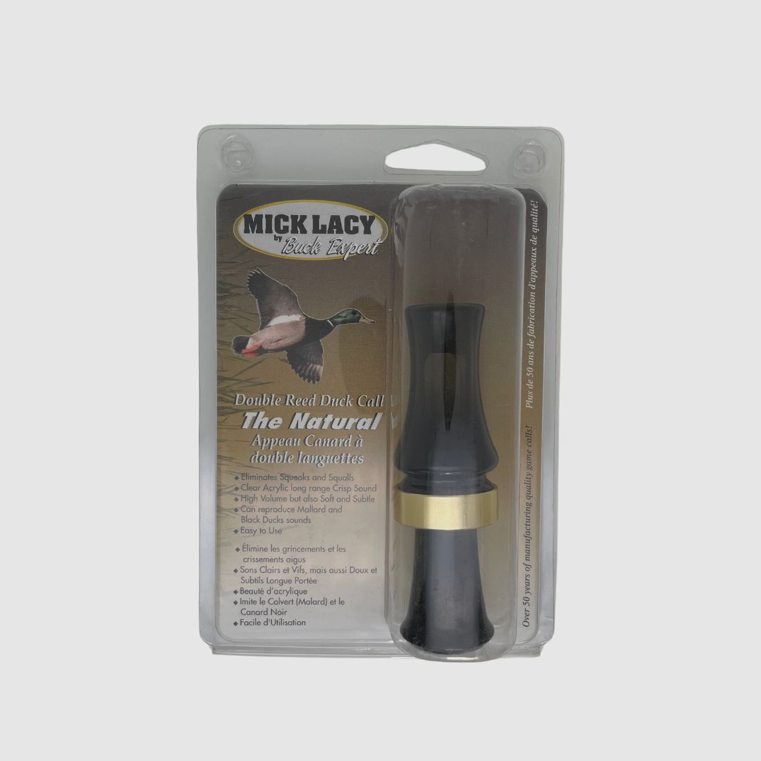 Mick Lacy Double Reed Duck Call - The Natural