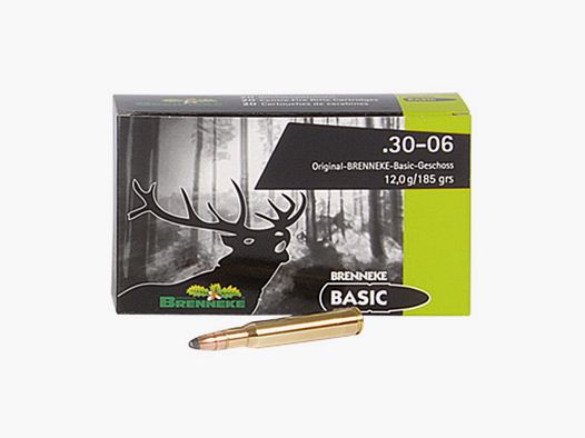 Brenneke .30-06 Sprg. 185GR Basic 20 cartridges