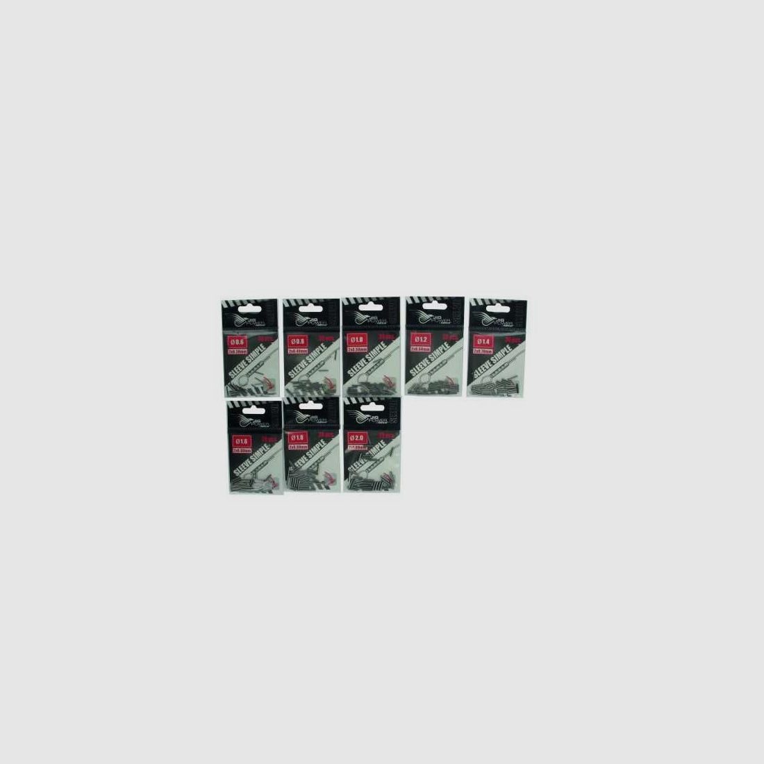 Einfache Hüllen Powerline Schwarz Nickel 1,4 mm (x30)