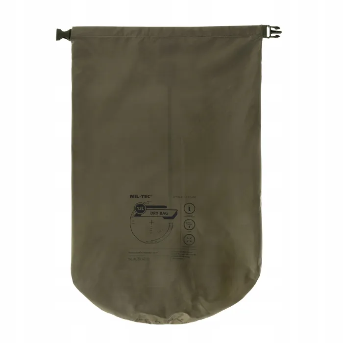 Dry Bag - 13 Liter - Oliv, Bild 2 von 2
