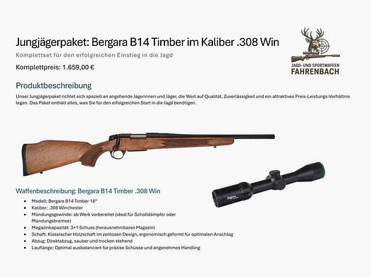 Bergara B14 Timber 18"