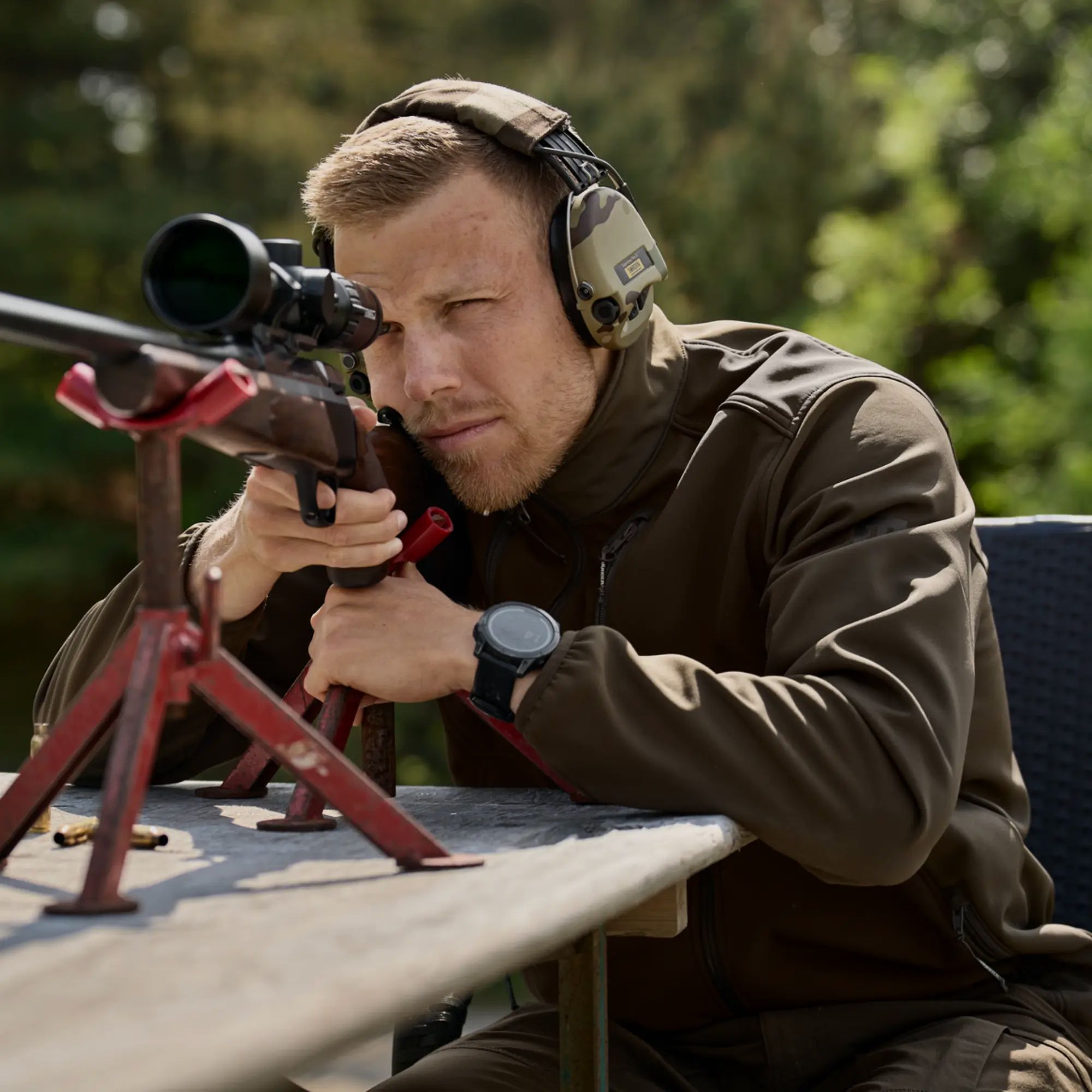 Härkila Softshelljacke Scandinavian (Willow Green/Shadow Brown)