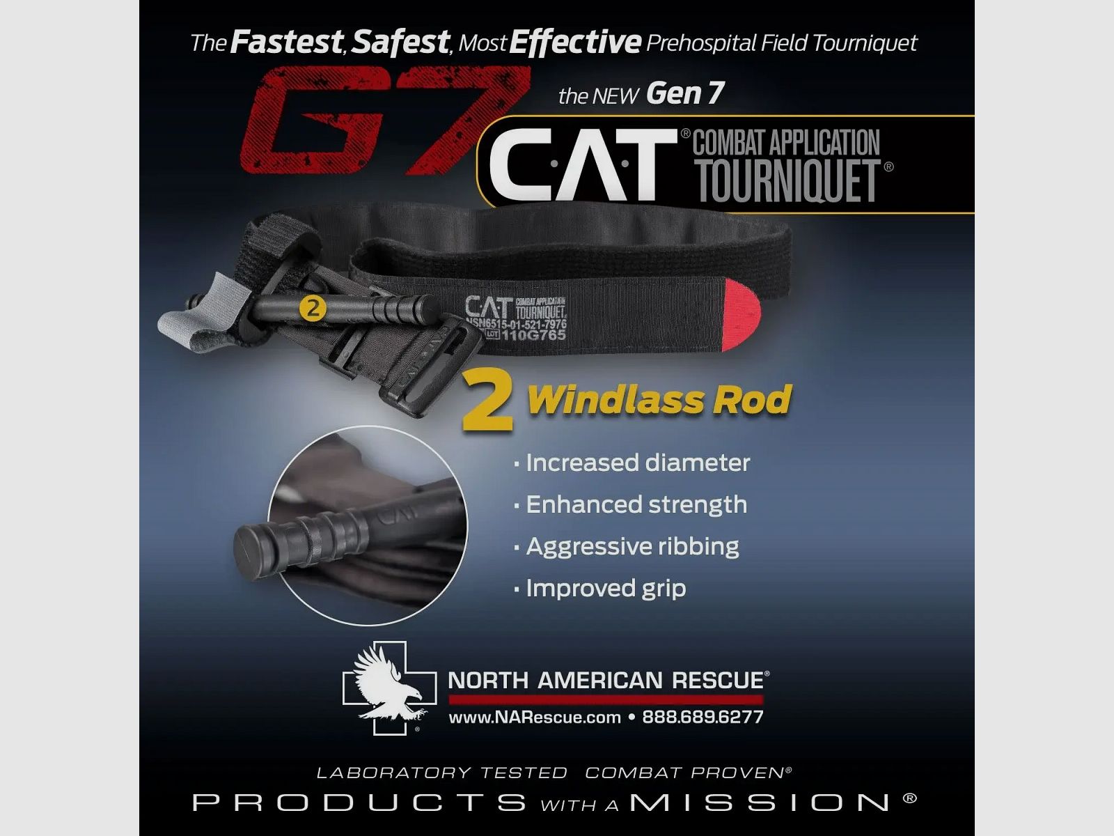 Combat Application Tourniquet (C-A-T) Tactical Black, Bild 4 von 9