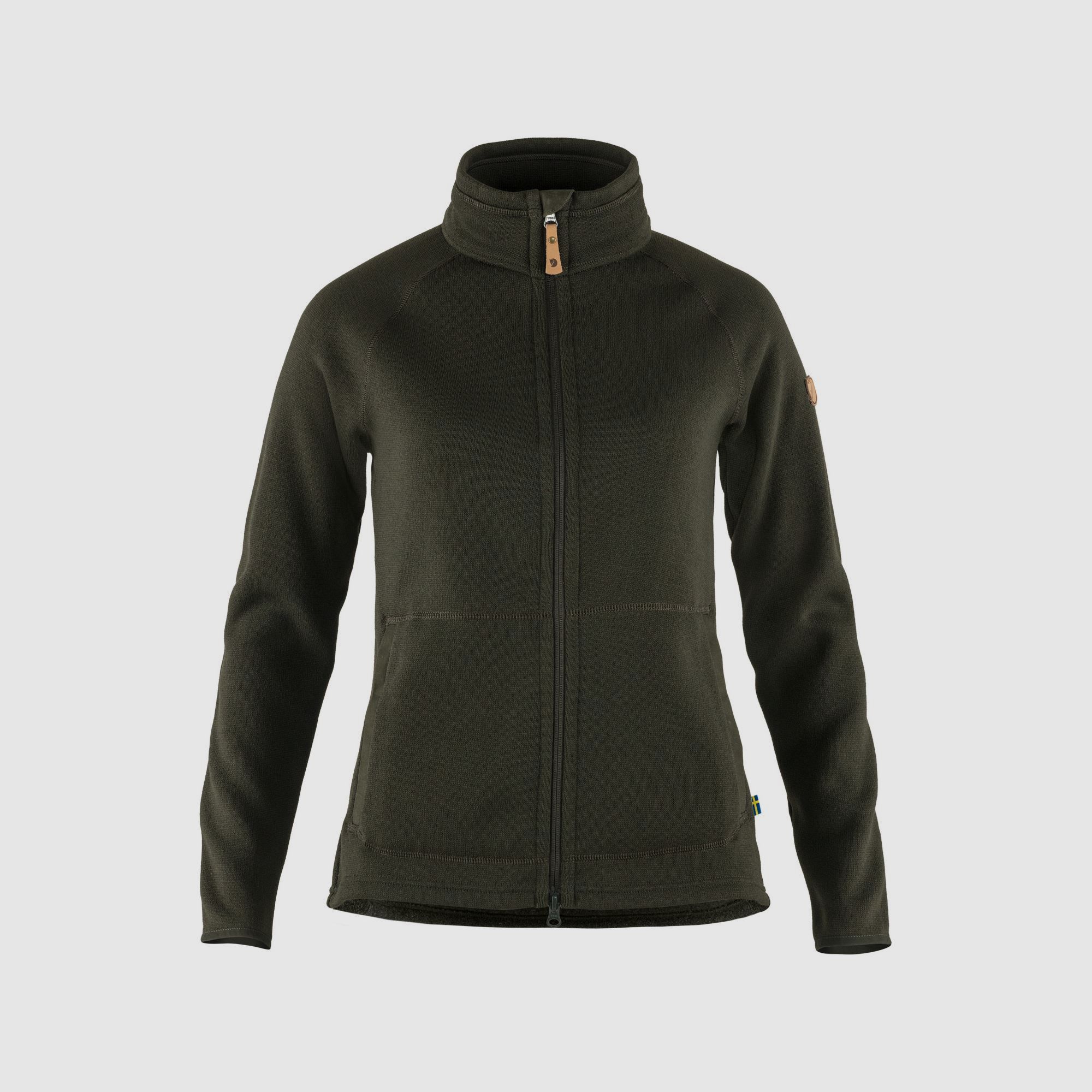 Fjällräven Ôvik Fleece Zip Sweater W – Deep Forrest, billede 1 af 2