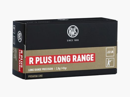RWS .22 lfB R Plus Long Range - 50 Patronen