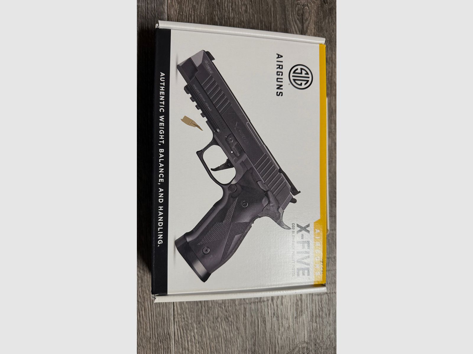 SIG SAUER X-Five / 4,5 mm Diabolo / BlowBack / CO2 / Pistolet / OVP