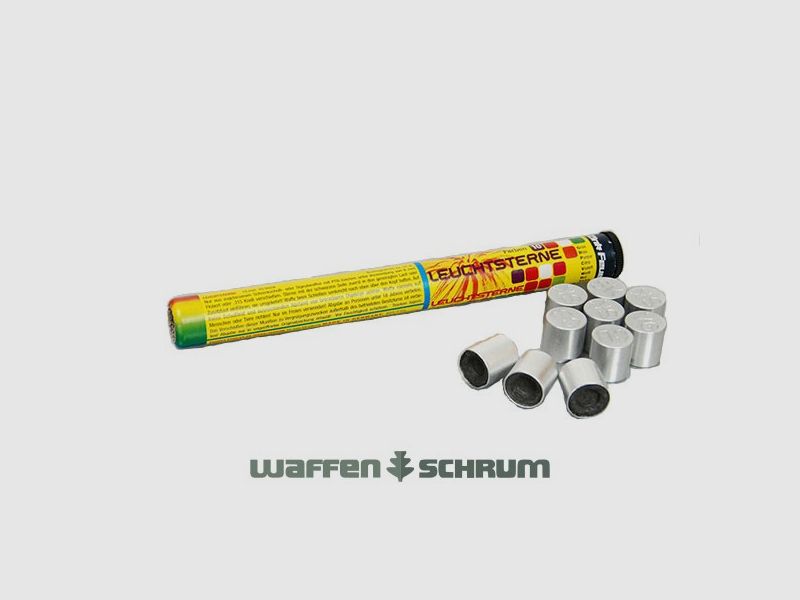 Zink 15mm Signalsterne - 10 Farben 10er Rolle