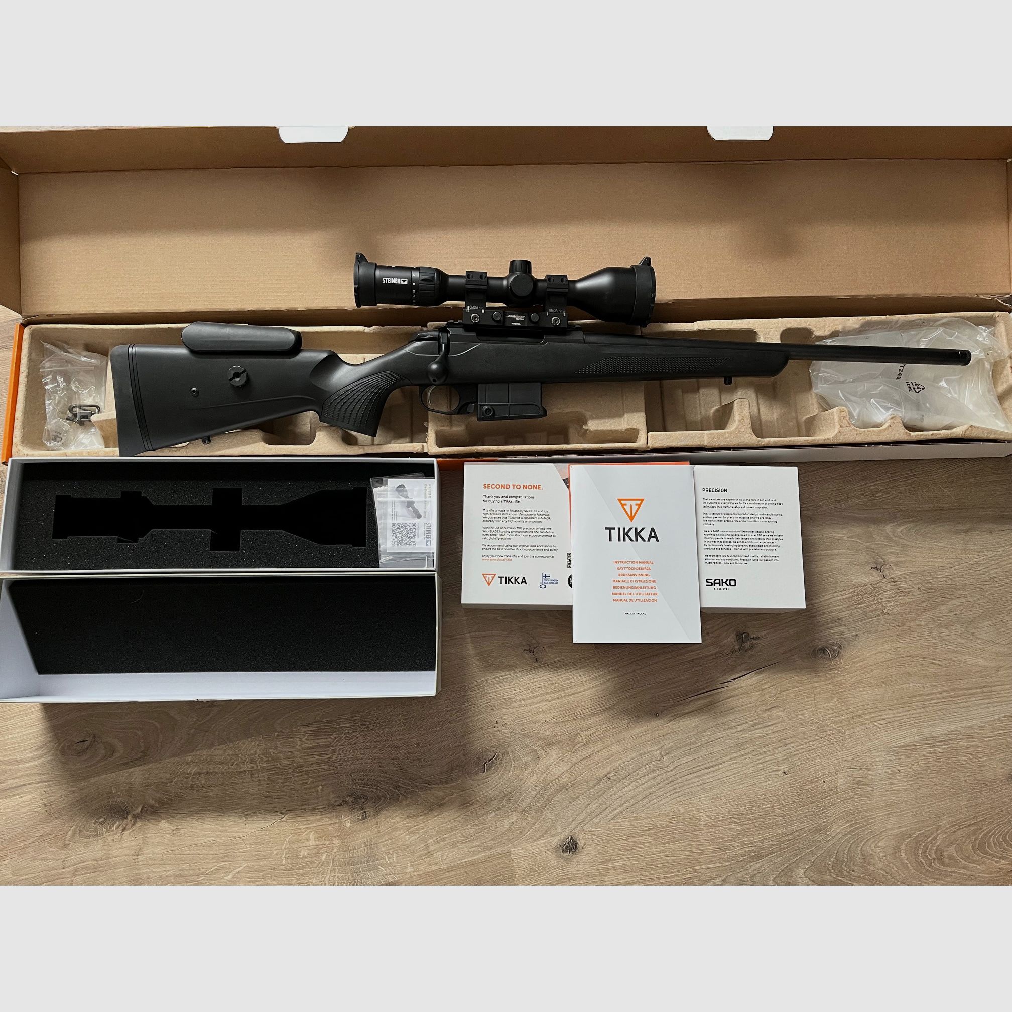 Tikka T3x CTR .308 + Steiner Ranger6 3-18x56 + Innogun Blockmontage - Pakiet kompletny!