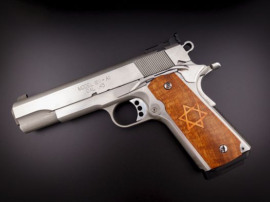 Colt 1911 A1 Griffschalen mit Davidstern Inlay 